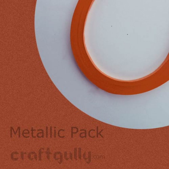 Quilling Strips 3mm Metallic Copper - 17Inch - 100 Strips