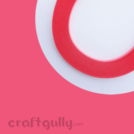 Quilling Strips 3mm Flamingo Pink - 17Inch - 100 Strips