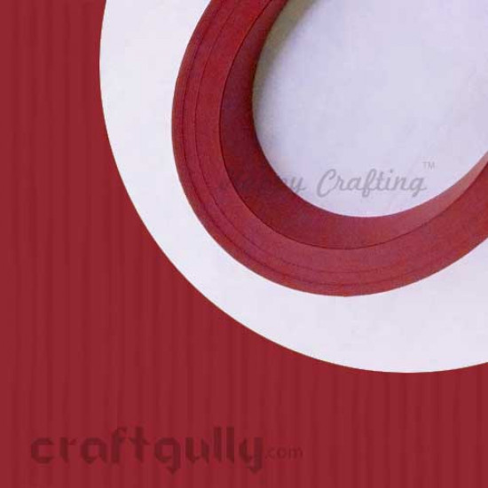 Quilling Strips 5mm Red With Texture - 17Inch - 100 Strips