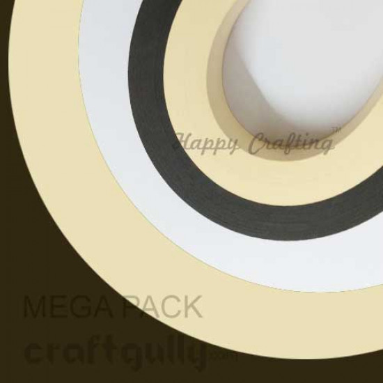Quilling Strips 3mm Mega Pack - Earth - 17Inch - 200 Strips