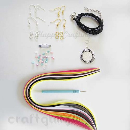 Quilling jewellery making kit sales