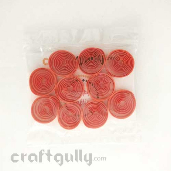 Quilled Shapes 5mm Loose Coil - Orange - Pack of 10
