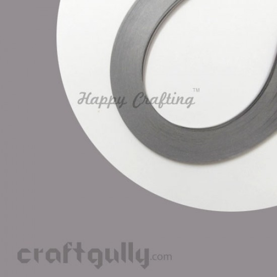 Quilling Strips 3mm Smoke Grey - 17Inch - 100 Strips