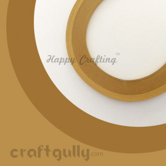 Quilling Strips 3mm Dual Metallic Gold #2 - 17Inch - 80 Strips