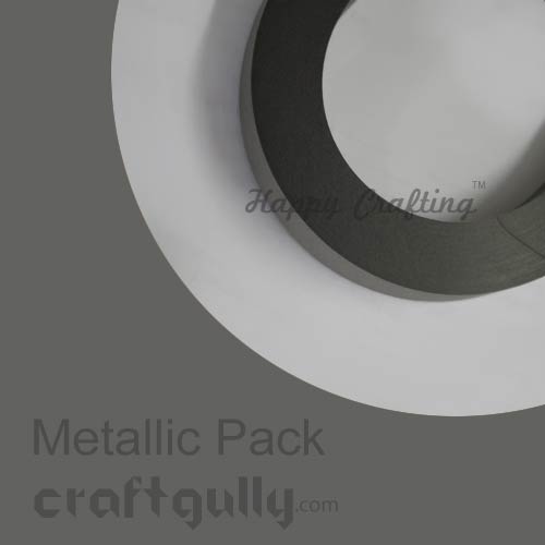 Quilling Strips 2mm - Metallic Dark Grey - 17 inches