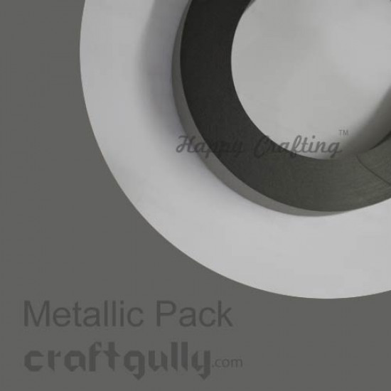 Quilling Strips 2mm Metallic Dark Grey - 17 inches