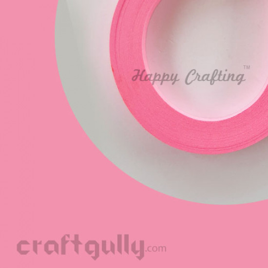 Quilling Strips 7mm - Bright Pink - 11Inch - 100 Strips