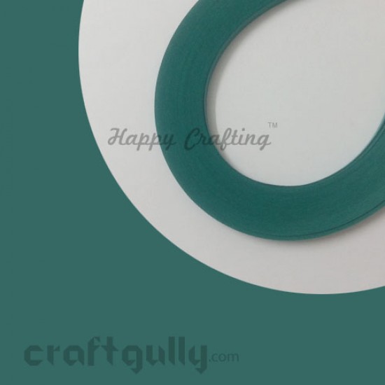 Quilling Strips 3mm Teal #2 - 17Inch - 100 Strips