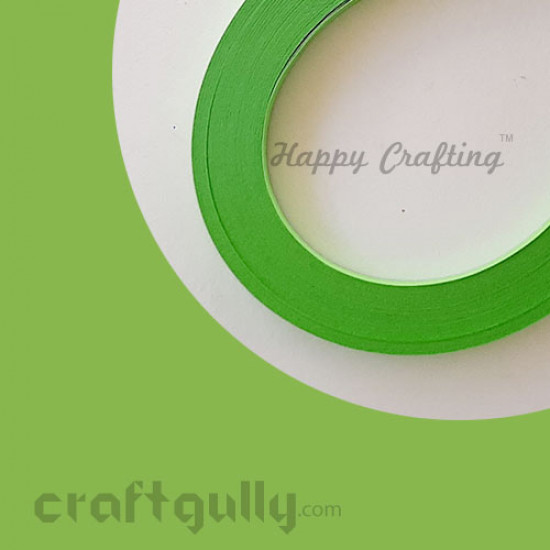 Quilling Strips 2mm Parrot Green #2 - 11inch - 100 Strips