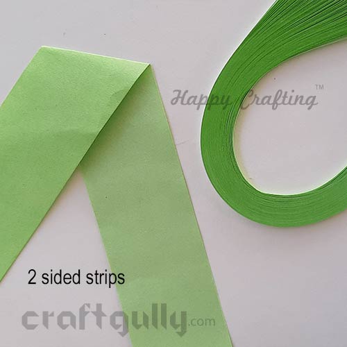Quilling Strips 2mm - Green Grape 2 Sided - 11inch - 100 Strips
