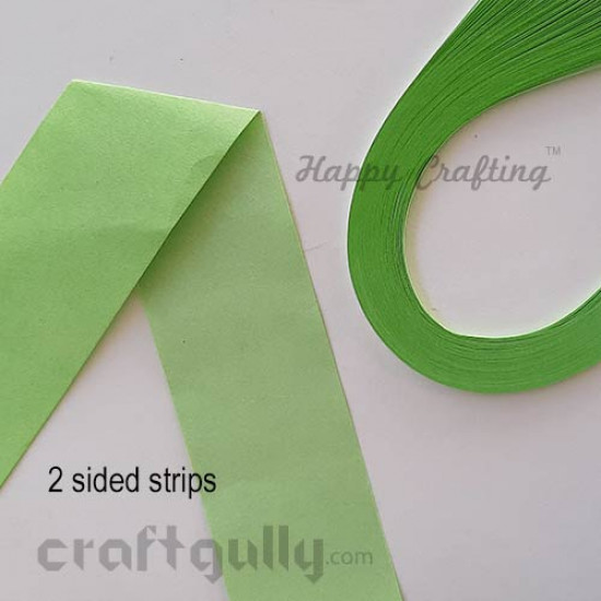 Quilling Strips 2mm Green Grape 2 Sided - 11inch - 100 Strips