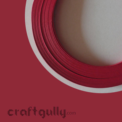 Quilling Strips 2mm - Red - 17Inch - 100 Strips