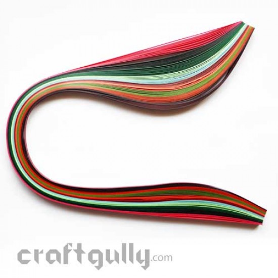 Quilling Strips 3mm - Assorted - 17Inch - 100 Strips