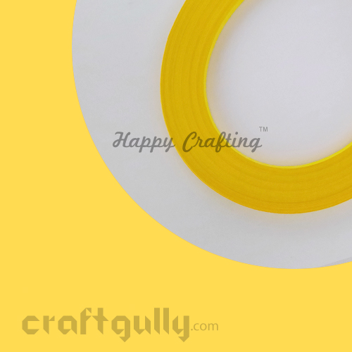 Quilling Strips of 10mm - Butter Yellow - 14Inch - 100 Strips