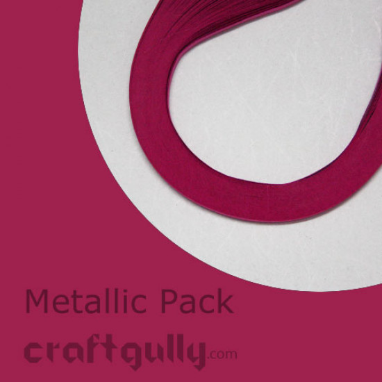 Quilling Strips 3mm Metallic Pink