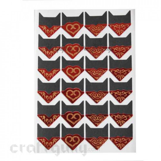 Photo Corners - Vintage - Red and Golden
