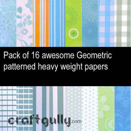Pattern Paper 6x6 - Geometric - Pack of 16