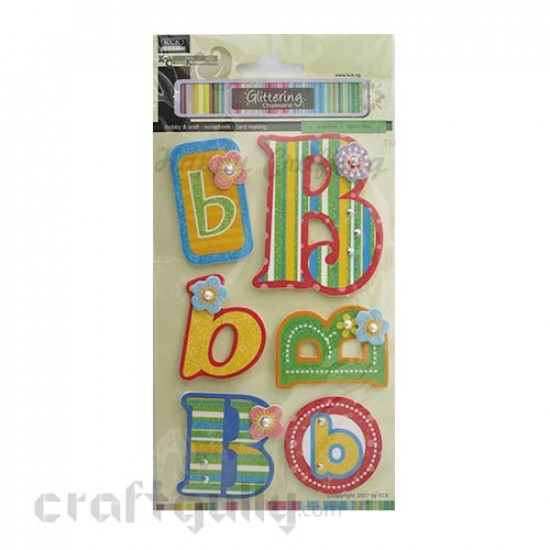 Paper 3D Stickers - Alphabet 'B'