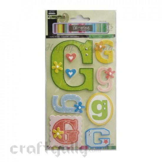 Paper 3D Stickers - Alphabet 'G'