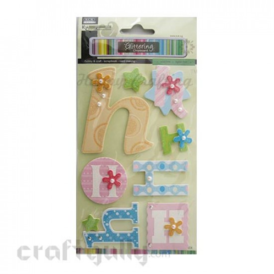 Paper 3D Stickers - Alphabet 'H' Paper 3D Stickers - Alphabet 'H'