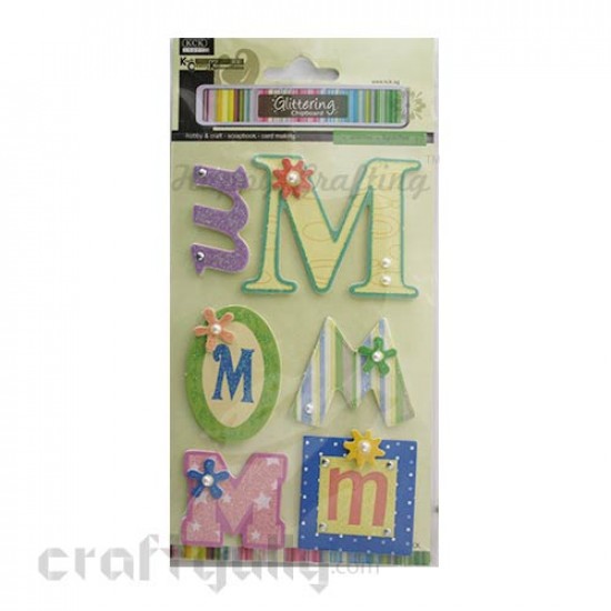 Paper 3D Stickers - Alphabet 'M' Paper 3D Stickers - Alphabet 'M'