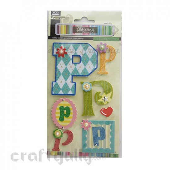 Paper 3D Stickers - Alphabet 'P' Paper 3D Stickers - Alphabet 'P'