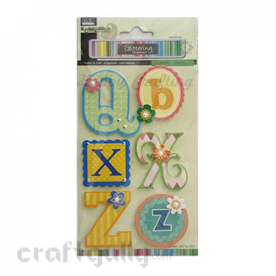 Paper 3D Stickers - Alphabets 'Q,X,Z' Paper 3D Stickers - Alphabets 'Q,X,Z'