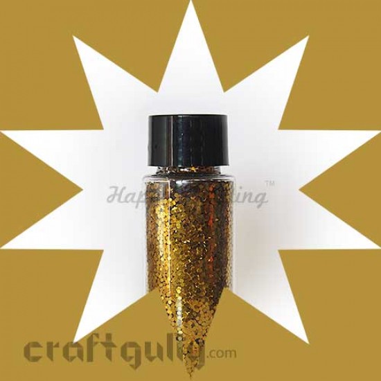 Glitter Large - Dark Gold - 30ml