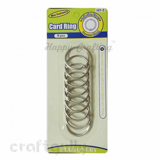 Metal Book Binding Rings - 32mm - Pack of 9