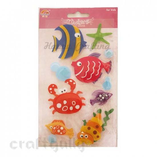 3D Stickers PVC #1 - Fish