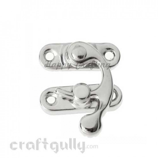 Miniature Locks - 27mm - Vintage Silver Finish