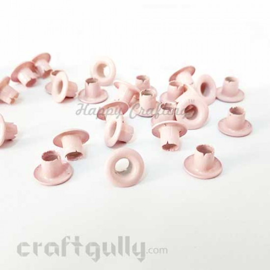 Eyelets 10mm - Round - Baby Pink - Pack of 4