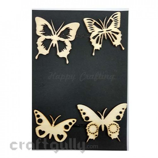 Laser Cut - Wooden Elements #11 - Butterflies