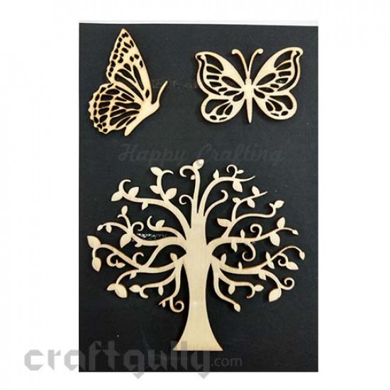 Laser Cut - Wooden Elements #12 - Tree