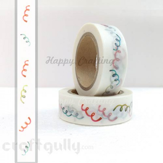 Washi Tapes 15mm -  Pattern #5 - 10 meters