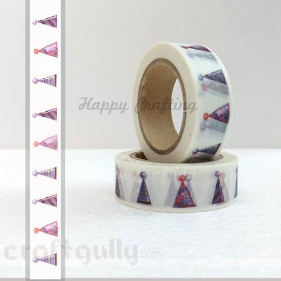 Washi Tapes 15mm -  Pattern #6 - 10 meters