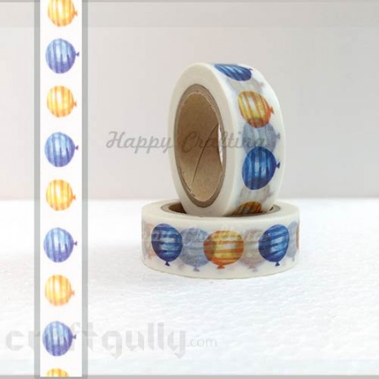 Washi Tapes 15mm -  Pattern #8 - 10 meters