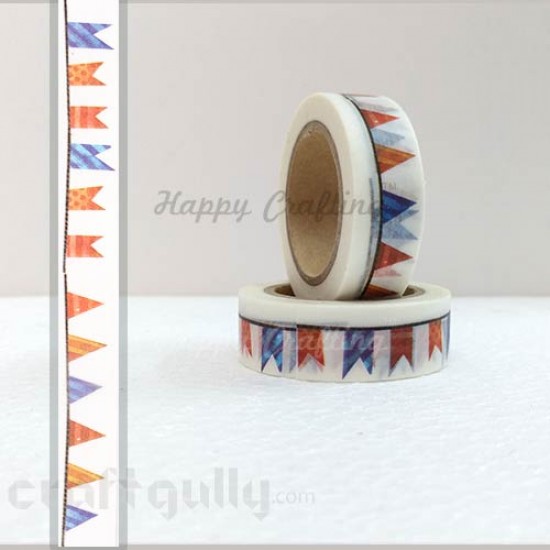 Washi Tapes 15mm -  Pattern #9 - 10 meters