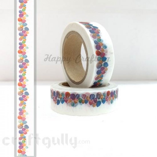 Washi Tapes 15mm -  Pattern #12 - 10 meters