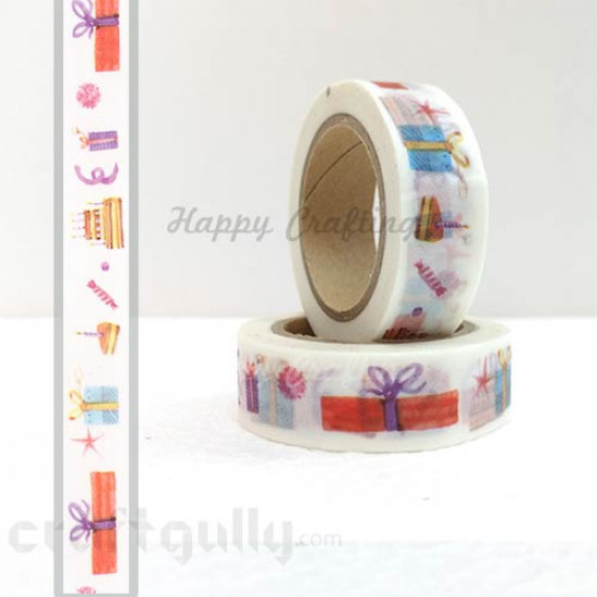 Washi Tapes 15mm -  Pattern #14 - 10 meters