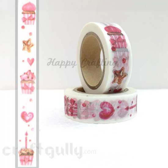 Washi Tapes 15mm -  Pattern #16 - 10 meters