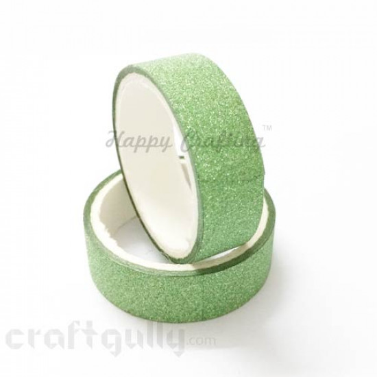 Shimmer Tapes 15mm - Light Green - Pack of 1