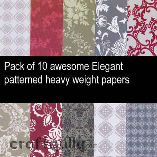 Pattern Paper 6x6 - Elegant - Pack of 10