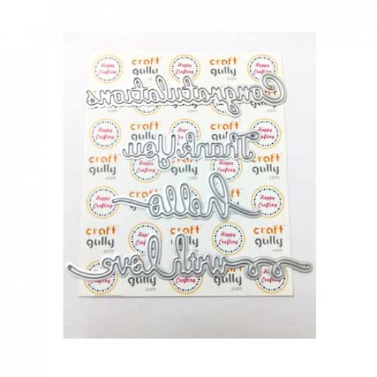 Dies - Metal - Sentiments #1 - Set of 4 Dies - Metal - Sentiments #1 - Set of 4