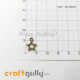 Charms / Elements 13mm Metal - Stars #1 - Bronze - Pack of 2 Charms / Elements 13mm Metal - Stars #1 - Bronze - Pack of 2