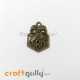 Charms / Elements 25mm Metal - Gift Boxes #1 - Bronze - Pack of 1 Charms / Elements 25mm Metal - Gift Boxes #1 - Bronze - Pack of 1