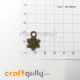 Charms / Elements 21mm Metal - Snow Flake #1 - Bronze - Pack of 1 Charms / Elements 21mm Metal - Snow Flake #1 - Bronze - Pack of 1