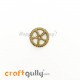 Charms / Elements 18.5mm Metal - Gear #1 - Bronze - Pack of 1 Charms / Elements 18.5mm Metal - Gear #1 - Bronze - Pack of 1