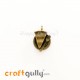 Charms / Elements 20mm Metal - Food Pie - Bronze - Pack of 1 Charms / Elements 20mm Metal - Food Pie - Bronze - Pack of 1