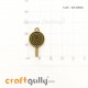 Charms / Elements 26.5mm Metal - Food Lollipop - Bronze - Pack of 1 Charms / Elements 26.5mm Metal - Food Lollipop - Bronze - Pack of 1